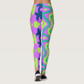 Levendige veelkleurige "Ratti_Creative_Arts" Leggi Leggings (Achterkant)