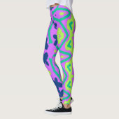 Levendige veelkleurige "Ratti_Creative_Arts" Leggi Leggings (Links)