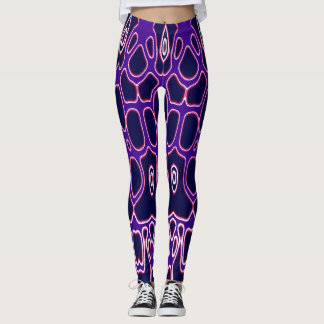 Levendige veelkleurige "Ratti_Creative_Arts" Leggi Leggings