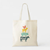Levendige Vegan Vibes: Omarm een kleurrijke Plant- Tote Bag (Achterkant)