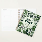 Levendige Veggie Great Chef Typografie Design Planner (Display)