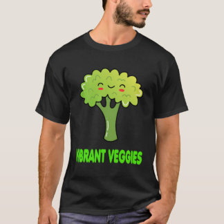 Levendige Veggies Schattige Grappige Broccoli Vega T-shirt