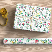 Levendige veldbloemen cadeaupapier