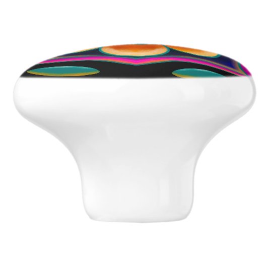 Levendige ventilatorkeramische knop (Zijkant)