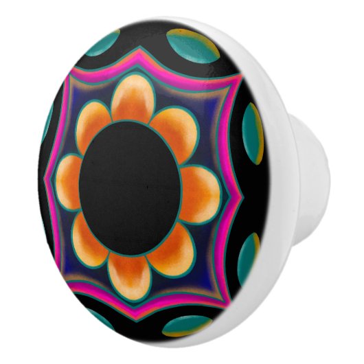 Levendige ventilatorkeramische knop (Rechts)