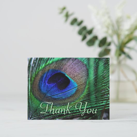 Levendige veren Briefkaart (Staand voorkant)