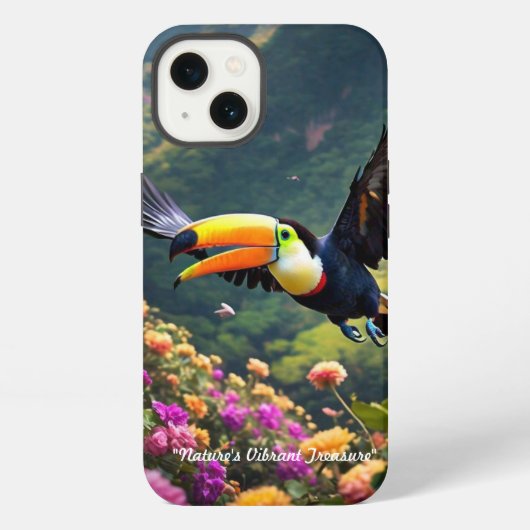 "Levendige veren" iPhone Hoesje (Achterkant)