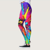 Levendige verf explosie ontwerp leggings (Links)