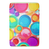 Levendige verf Palet Art Badmat (Voorkant Verticaal)