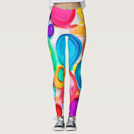 Levendige verf Palet Art Leggings