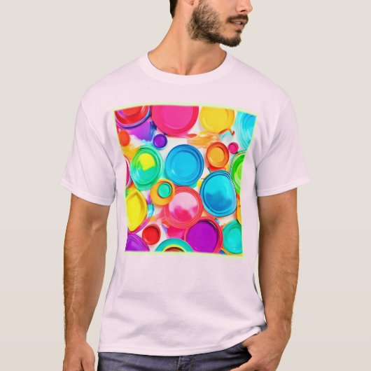 Levendige verf Palet Art T-shirt (Voorkant)
