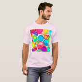 Levendige verf Palet Art T-shirt (Voorkant volledig)