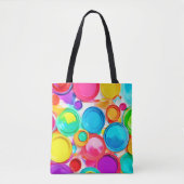 Levendige verf Palet Art Tote Bag (Voorkant)