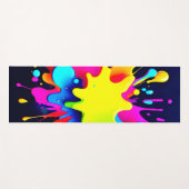 Levendige verfspat abstracte kunst yogamat (Voorkant (horizontaal))