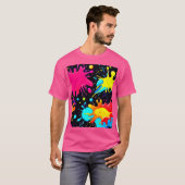 Levendige verfspat-art explosie t-shirt (Voorkant volledig)
