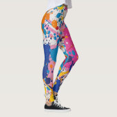 Levendige verfspatten Leggings (Rechts)
