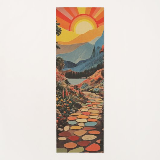 Levendige vergezichten: een weg naar vrede yogamat (Voorkant)