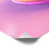 Levendige verjaardagstaart met kaars perfect poster (Hoek)