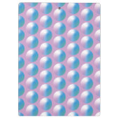 Levendige verloopcirkels Geometrisch Modern Blauw. Klembord (Achterkant)