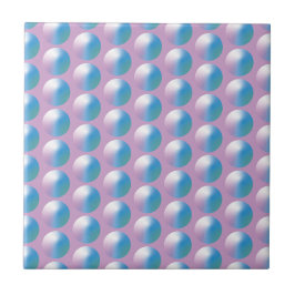 Levendige verloopcirkels Geometrisch Modern Blauw Tegeltje