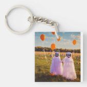 "Levendige Vibes: acrylelegantie in je handpalm" Sleutelhanger (voorkant)