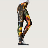 Levendige Vibes All-over-Print Leggings Verduister (Rechts)