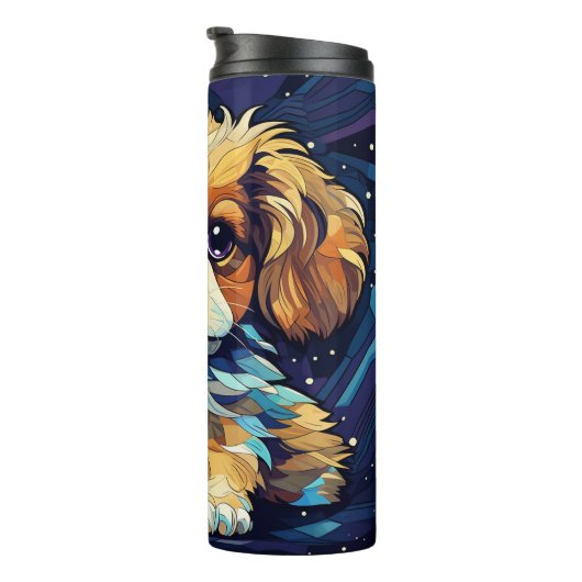 Levendige vibes, hond thermosbeker (Geroteerd rechts)