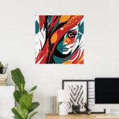 Levendige Vibes Poster (Thuiskantoor)