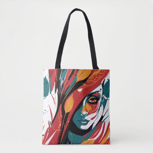 Levendige Vibes Tote Bag (Voorkant)