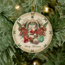 Levendige Victoriaanse Kerstcollage