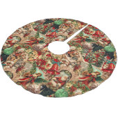 Levendige Victoriaanse Kerstcollage Kerstboom Rok (Gekanteld)