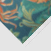 Levendige Vintage Bloem Koningskrab Decoupage Tissuepapier (Detail)