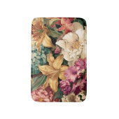 Levendige Vintage Bloemstuk Badmat (Voorkant Verticaal)
