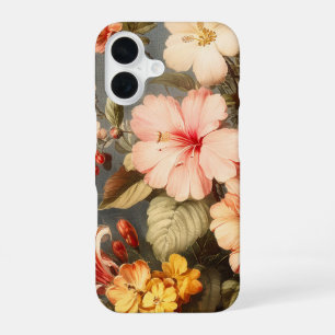 Levendige Vintage Bloemstuk iPhone 16 Hoesje