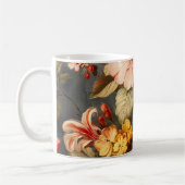 Levendige Vintage Bloemstuk Koffiemok (Links)