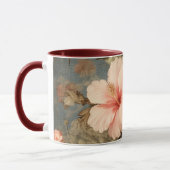 Levendige Vintage Bloemstuk Mok (Links)