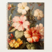 Levendige Vintage Bloemstuk Planner (Voorkant)