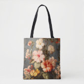 Levendige Vintage Bloemstuk Tote Bag (Voorkant)