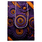 Levendige Violet African Luxe Medium Cadeauzakje (Achterkant)