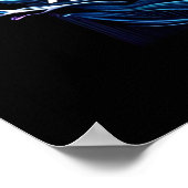 Levendige vis grijnzend onder water poster (Hoek)