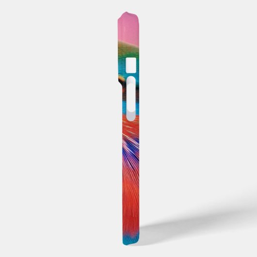"Levendige Visage: Kleurrijke Vogelgezicht iPhone  Case-Mate iPhone Case (Achterkant / Links)