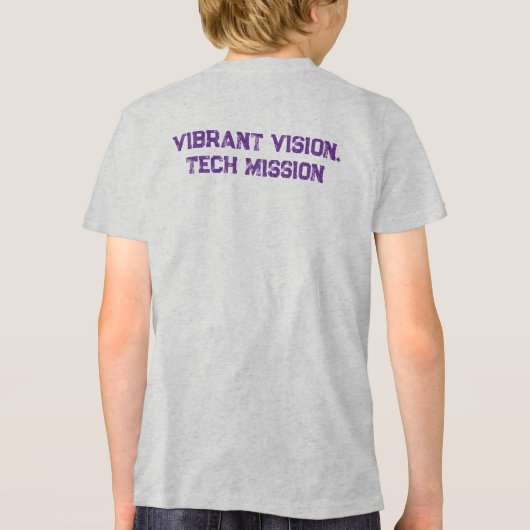 Levendige visie, technische missie Tri-Blend shirt (Achterkant)