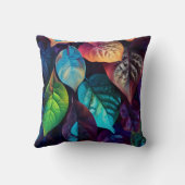 Levendige visueel opvallende opstelling van blader kussen (Achterkant)