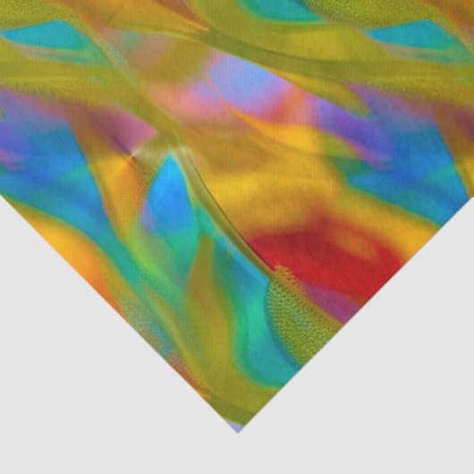 Levendige vlam Abstract glas ontkoppelen Tissuepapier (Detail)