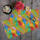 Levendige vlam Abstract glas ontkoppelen Tissuepapier