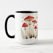 Levendige vliegenzwam & botanische elementen mok (Links)