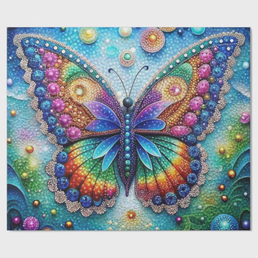 Levendige Vlinder 5D Diamant Schilderij Kit DIY Ku Cadeaupapier (Vlak)