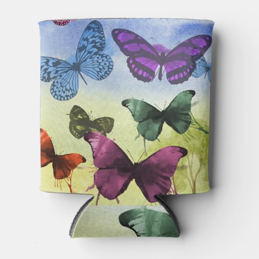 Levendige vlinder Koelbox Blikjeskoeler (Voorkant)