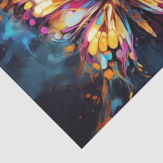 Levendige vlinder tissuepapier (Detail)