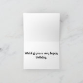 Levendige vlinderkunst Happy Birthday Kaart (Binnen)